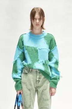 【超希少品】Andersson Bell ニットセーター ツギハギニット 2025年最新】Andersson Bell 素材：ニット メンズ ニット