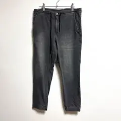 ✨新品✨ THE SHOP TK 【L】 デニム タイト ゴム 伸縮性 私服 黒