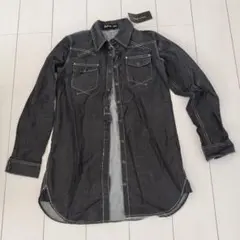新品 ヘブンアンドアース　ダークデニム 長袖シャツ