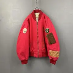 90s Vtg RESCUE MA-1 BomberJacket Blouson
