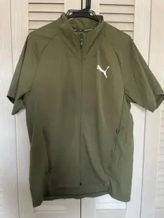 PUMA オリーブジャケット 半袖ジャケット　Lサイズ　美品