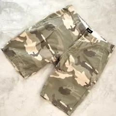 BEAMS メンズ ハーフパンツ 迷彩柄 カモフラージュ コットン サイズM