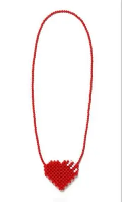 HUMAN MADE HEART BEADED BAG 赤
