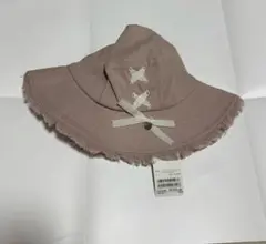 petit main 帽子　レースアップ　パケットハット　50cm