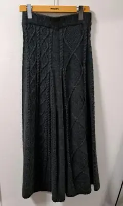 GALLARDA GALANTE ロングニットスカート グレー色