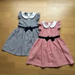 女の子まとめ売り110 ギンガムチェックワンピース