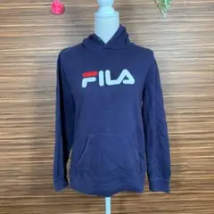 FILA フィラ️ パーカー Mサイズ 紺色 ネイビー メンズ 紐無し