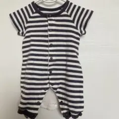 ストライプロンパース 50-60cm