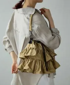 GUSCIO ITALY フリルショルダー ハンドバッグ 2way