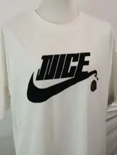 最終処分セール‼️面白Tシャツ JUICE ロゴ 半袖Tシャツ ホワイト