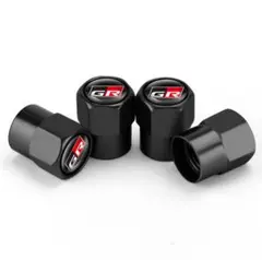 TOYOTA GR エアバルブキャップ 腐食 防止 4PCS 黒