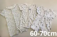 花柄ロンパースまとめうり　60-70