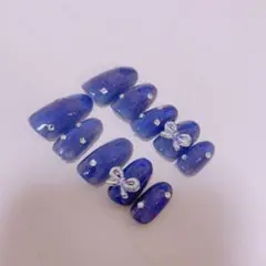 [即購入ok]ネイルチップ　青空ブルースカイ
