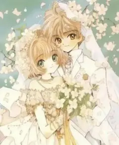 ダイヤモンドアートキット ウェディング桜+小狼