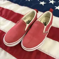 Vans レッド スリッポン 18cm