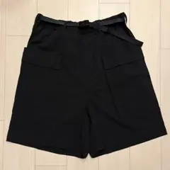 ESSAY ACID SHORTS ワイド ショーツ ワイドパンツ 古着 ESSAY [ ACID SHORTS (P-1) ] BLACK | ロイド・エフダブリュー