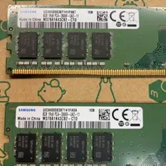 正常動作品　SAMSUNG製　DDR4メモリ 8GBx2枚セット 2666MHｚ