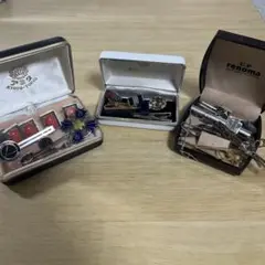 ネクタイピンセット カフスセット