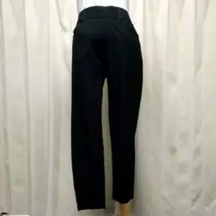 スリムフィット ブラックパンツ 伸縮性ウエスト Sサイズ
