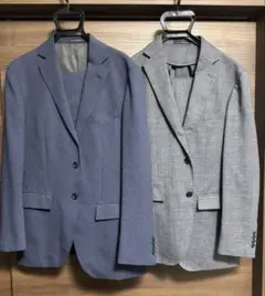 美品 ORIHICA ストレッチウォッシャブルセットアップ 2着セット
