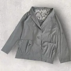 【Freesia】美品 フリージア ジャケット 薄手 ロールアップ キレイ 上着