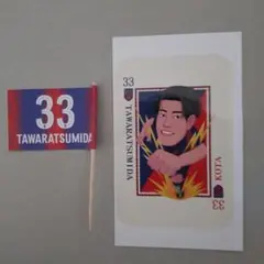 FC東京 俵積田晃太 TAWARATSUMIDA シールと小旗 33