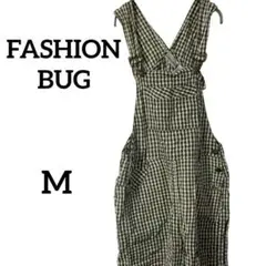 FASHION BUG 100%コットン チェック柄サロペット M
