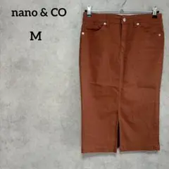 nano & CO ナノユニバース　カラータイトスカート　M カジュアル