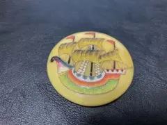 週末値引❗️帆船の帯留め