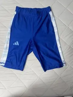 adidas ハーフタイツ スパッツ ブルー Mサイズ