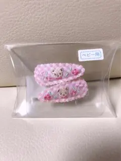 familiar ヘアピン ピンク クマ 新品 未使用