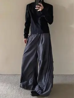 24ss スラックス ストレート archive Y2K スポーツ シティ