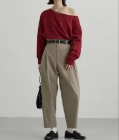 ステッチコクーンパンツ