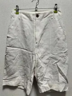 白　短パン　greenlabelreloxing