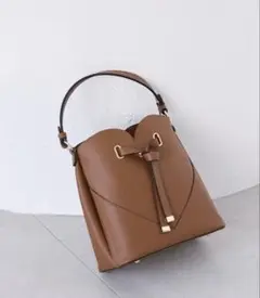 VIS ハートカットバッグ ブラウン