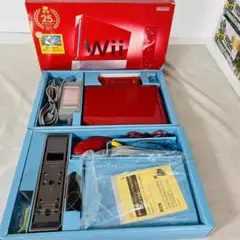 Wii本体(25周年記念商品) マリオ非同封 レッド すぐ遊べるセット