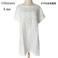 新品未使用 近沢レース店 リネン100 刺繍レース ブラウス チュニック L 白 近沢レース 新品未使用 リネンブラウス - メルカリ
