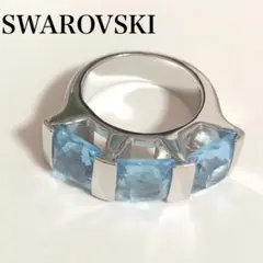 ヴィンテージ★スワロフスキー SWAROVSKI リング クリスタル ブルー