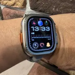 Apple Watch用　42㎜〜49㎜　サウナ　バンド グレー　サウォッチ