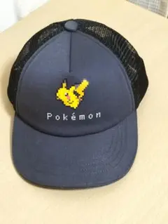 【美品】ポケモン ピカチュウ キャップ 黒　GU