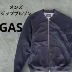 GAS メンズ ジップブルゾン ネイビー M〜L相当