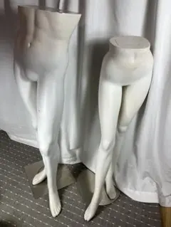 男性用・女性用 下半身マネキン 2体セット 台座付き