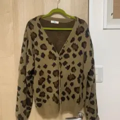 WEGO ヒョウ柄 カーディガン Lサイズ
