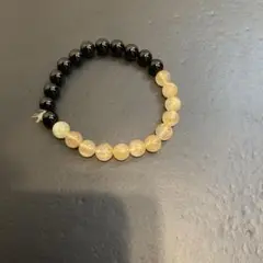 ヒカル　ルチルブレスレット　金黒