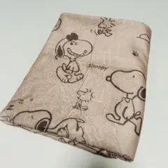 新品　スヌーピー　ブランケット　ブラウン　ひざ掛け