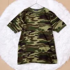ユニクロ⭕️美品　希少　迷彩柄Tシャツ　半袖　ヴィンテージ　レトロ　L カモフラ