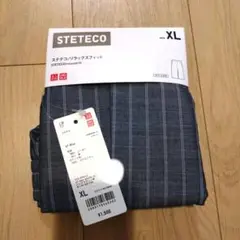 新品 メンズ UNIQLO ステテコ ブルー チェック XL 大きいサイズ