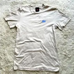 am ベージュのTシャツ 着丈が長くゆったり着れます　バックプリントあり