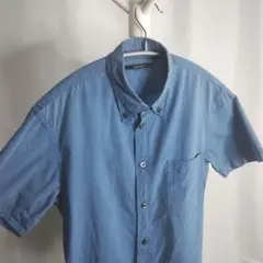 AMERICAN RAG CIE 青 半袖シャツ