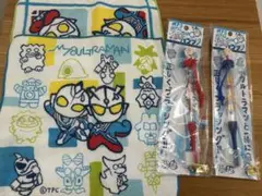 ウルトラマン　歯ブラシ・ミニタオルハンカチ